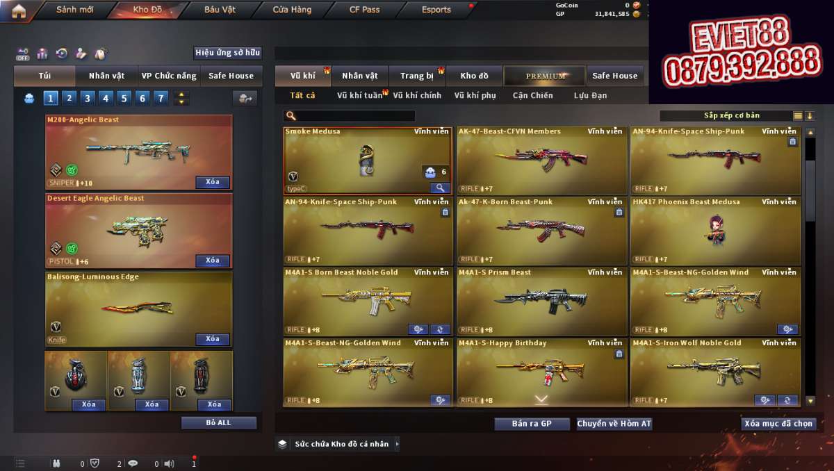 shop acc cf uy tin gia re